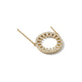 Aura Clarity Necklace 15 mm by Donydo – centered yellow gold diamond face