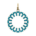 Aura Clarity Pendant 30 mm by Donydo – Yellow Gold Enamel face