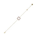 Donydo Aura Grounded bracelet in 18K yellow gold with deep red enamel