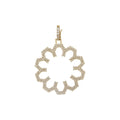 Aura Shine Pendant 30 mm by Donydo – centered yellow gold diamond face