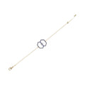 Donydo Aura Vision bracelet in 18K yellow gold with violet-blue enamel