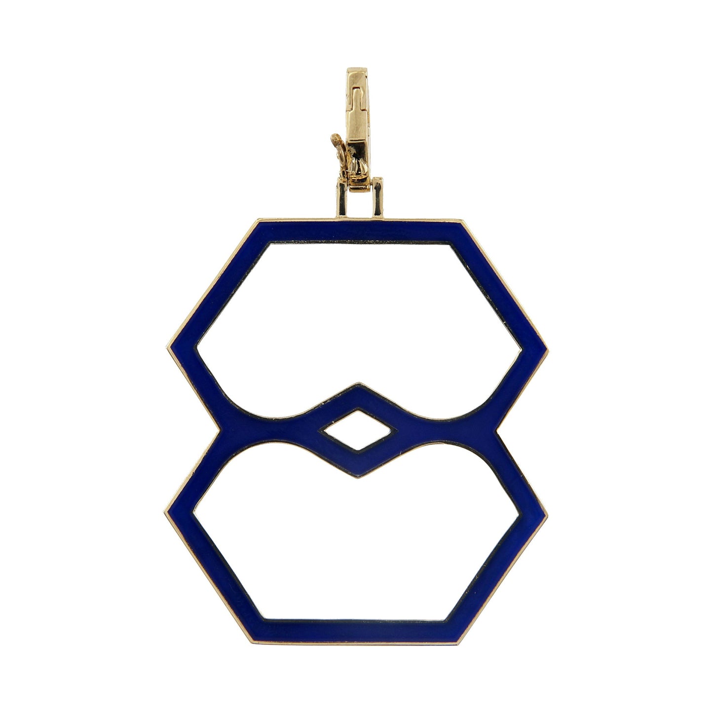 Aura Vision Pendant 30 mm by Donydo – Yellow Gold Enamel face