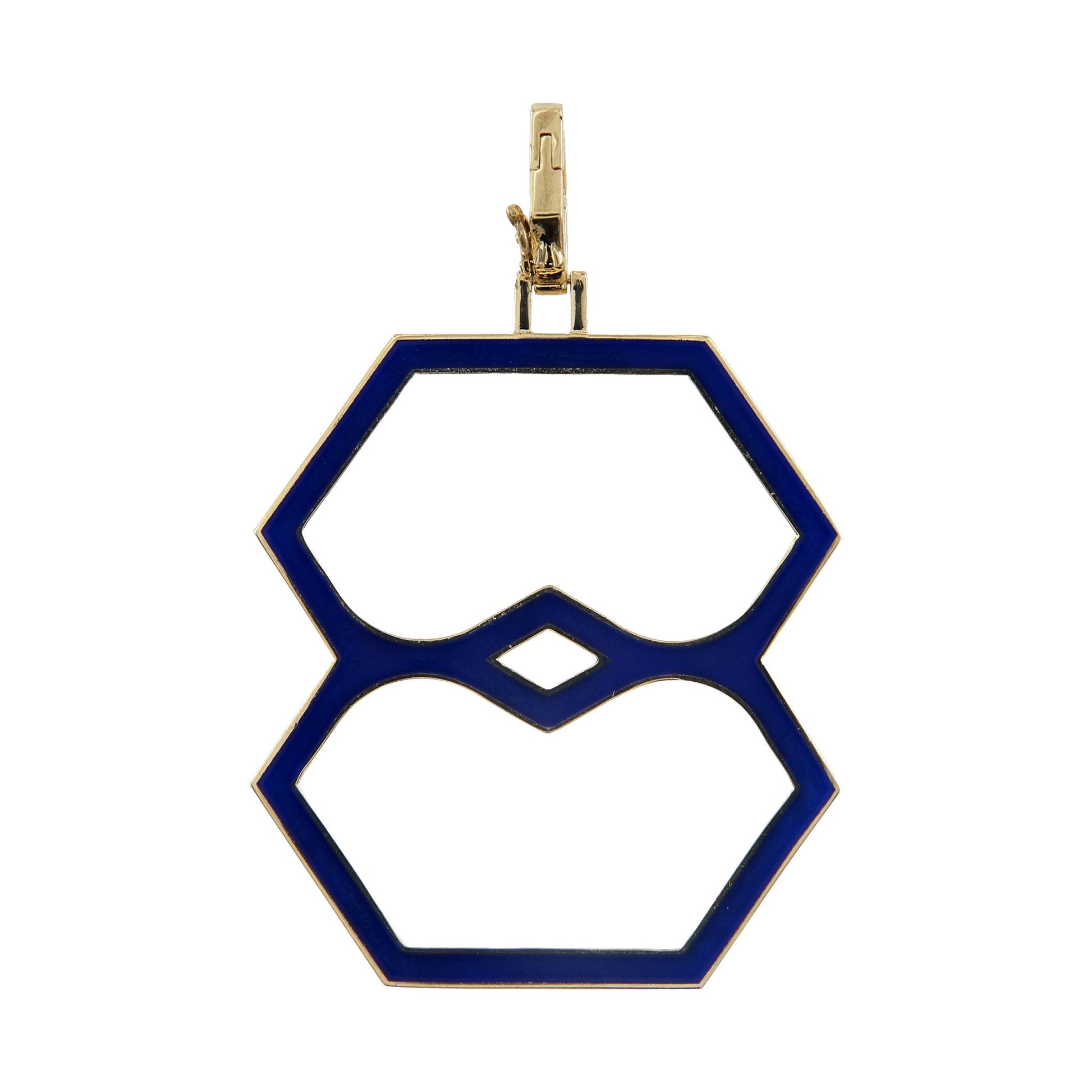 Aura Vision Pendant 30 mm by Donydo – Yellow Gold Enamel face