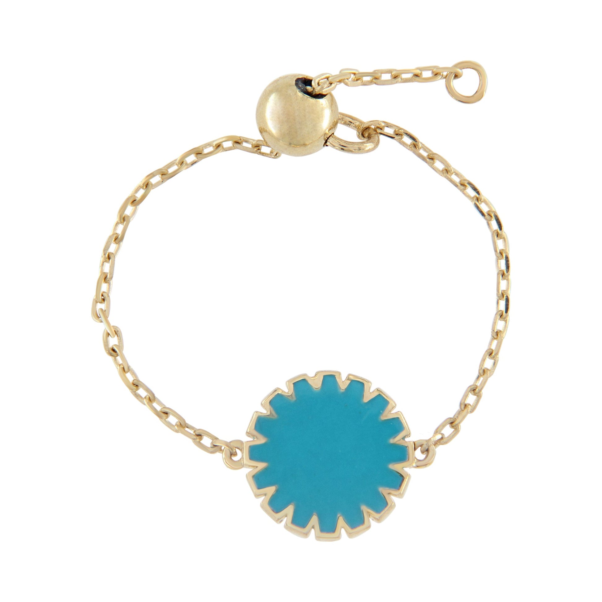 AuraAlign Clarity Ring by Donydo – Yellow Gold Enamel face