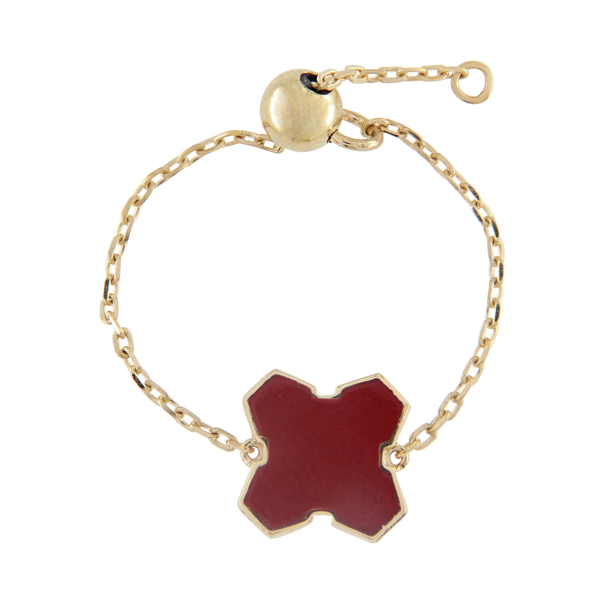 AuraAlign Grounded Ring by Donydo – Yellow Gold Enamel face