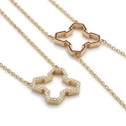 Aura Grounded Necklace 15 mm – Diamonds by Donydo – product image 2