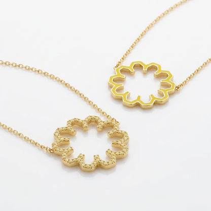 Marea Shine Necklace – Yellow Sapphire by Donydo – product image 2