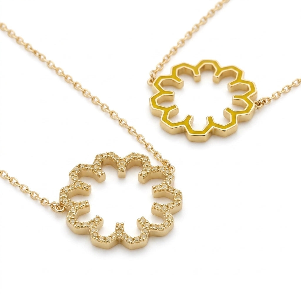 Marea Shine Necklace – Yellow Sapphire by Donydo – product image 3