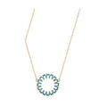 Marea Clarity Necklace by Donydo – Yellow Gold Enamel face