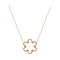 Marea Flow Necklace by Donydo – Yellow Gold Enamel face