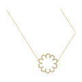 Marea Shine Necklace by Donydo – Yellow Gold Yellow Sapphire Set face