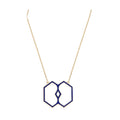 Marea Vision Necklace by Donydo – Yellow Gold Enamel face