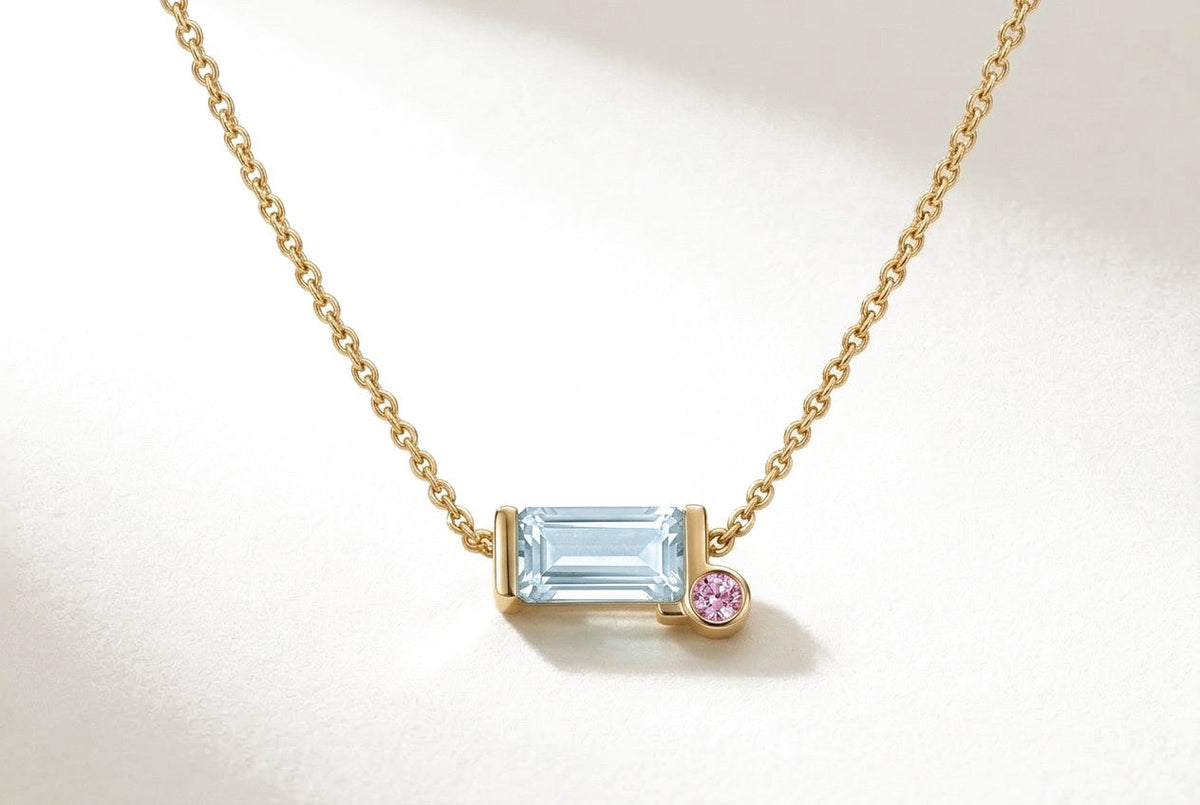 DONYDO Tessere necklace on a white background
