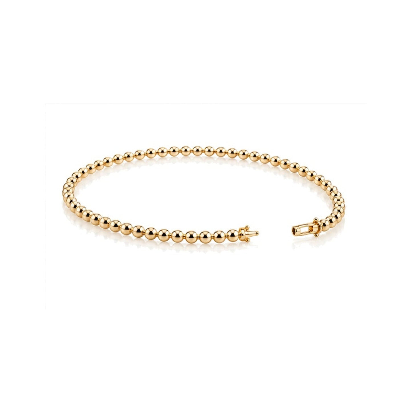 Gaia Gold Gaia Ball Bracelet in 18K gold with clasp open