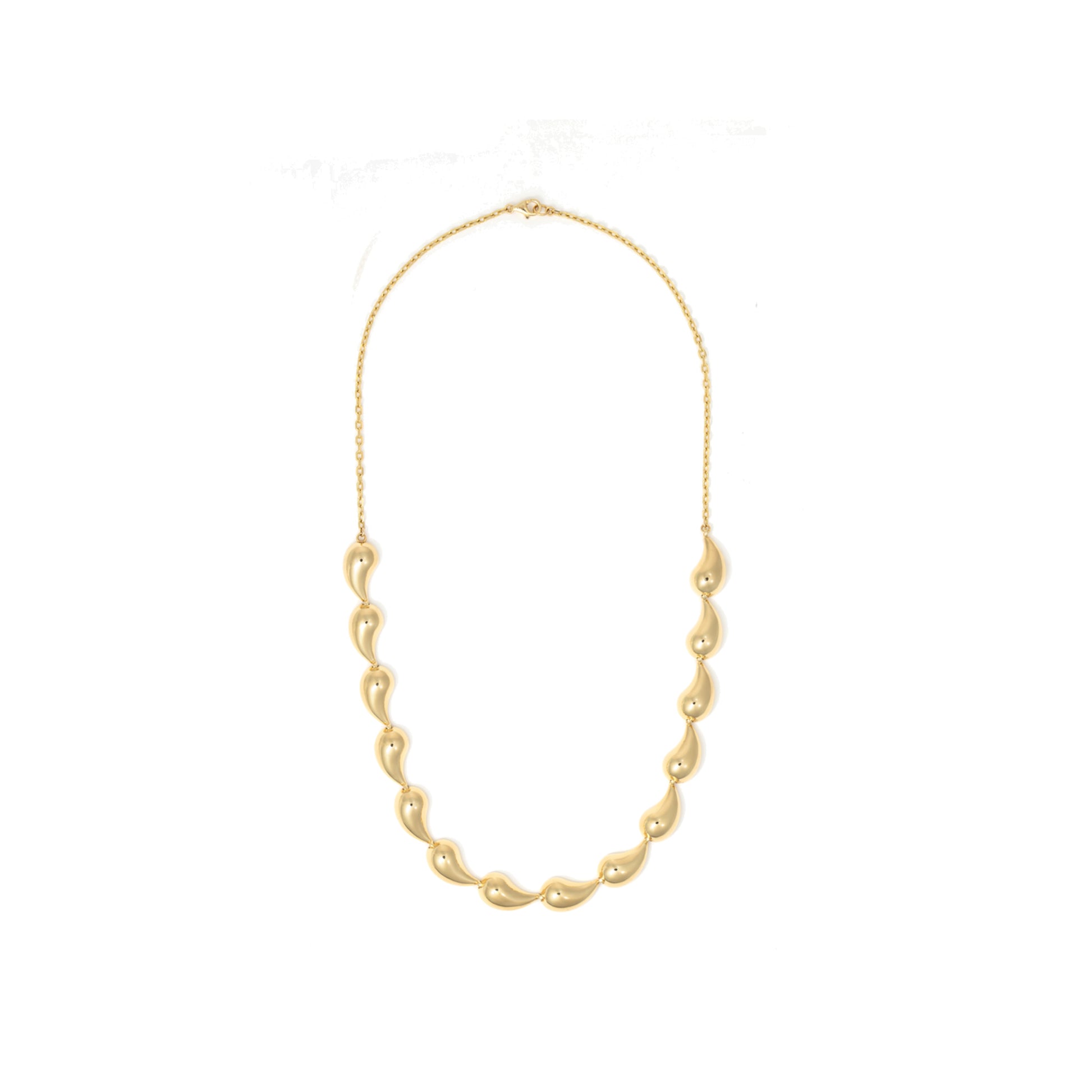 Gaia Gold Teardrop Necklace in 18K yellow gold