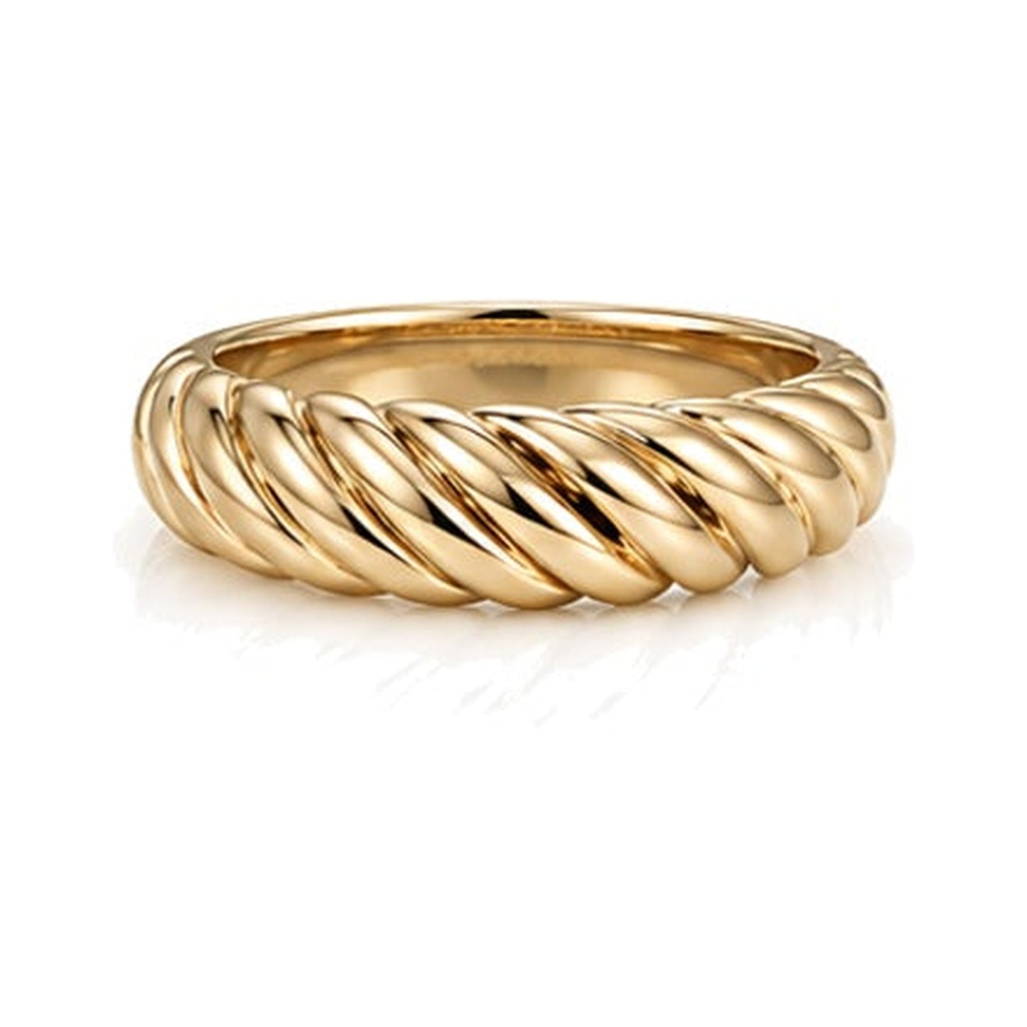 Gaia Gold Twist Ring in 18K yellow gold