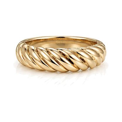 Gaia Gold Twist Ring in 18K yellow gold