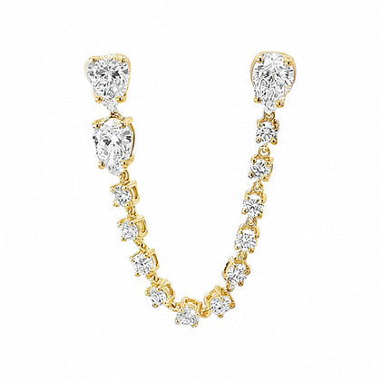 Pear Chain Earring