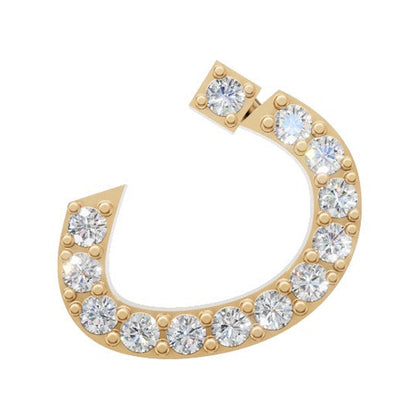 Arabic Letter Full Diamond Stud