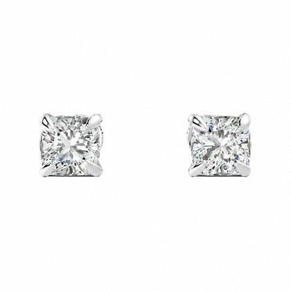 4.04ct Cushion Lab-Grown Diamond Earrings