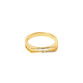 18k gold ring with diamonds, additional view