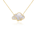 ABALII Cloud Story 18K yellow gold necklace alternate design