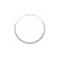 18K white-gold Stardust Marquise Necklace with lab-grown diamonds
