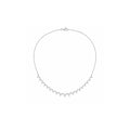 18K white-gold Long Stardust Necklace with lab-grown diamonds