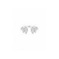 18K white-gold Marquise Open Ring with lab-grown diamonds