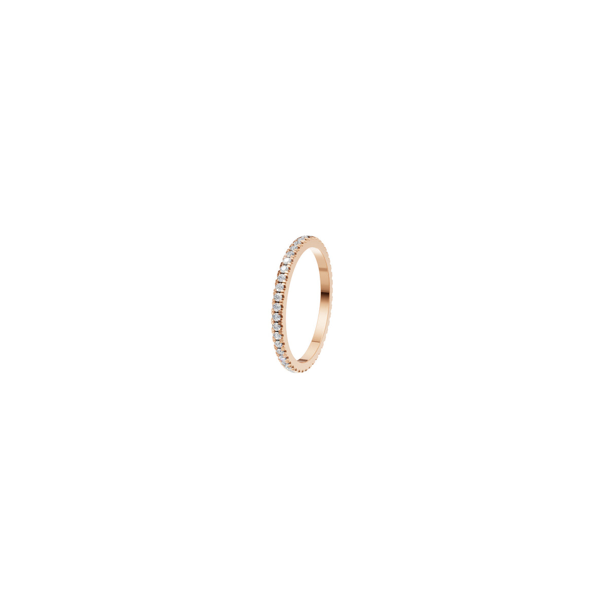 Rulla Jewelry Eternity Band in 18K rose gold with natural diamonds
