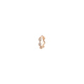 Rulla Jewelry Marquise Eternity Hoop in 18K rose gold with natural diamonds