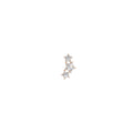 Rulla Jewelry Three Stars in 18K rose gold with natural diamonds