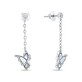 Classiyah Lumina Flutter Earrings in 18K yellow gold with diamonds