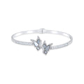 Classiyah Radiant Wings Bangle in 18K yellow gold with diamonds