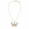 Maha Al Sibai mother of pearl butterfly necklace SAP06529 on white
