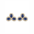 Caleums Cosmic Bloom 18K Yellow Gold Earrings