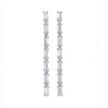 Caleums Stellar Cascade 18K White Gold Earrings