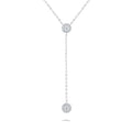 Rupali Adani Illuminate Y Drop Necklace 18K White Gold Necklace