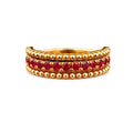Rupali Adani Fidget and Flaunt Ruby Ring 18K Yellow Gold Ring