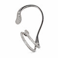 ALLAMI SAORA full diamond cuff earring in 18K white gold