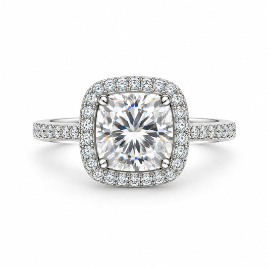 LeJour 2.01ct Cushion Lab-Grown Diamond Ring