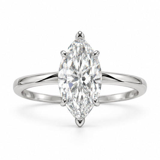 LeJour 3.04ct Marquise Lab-Grown Diamond Ring