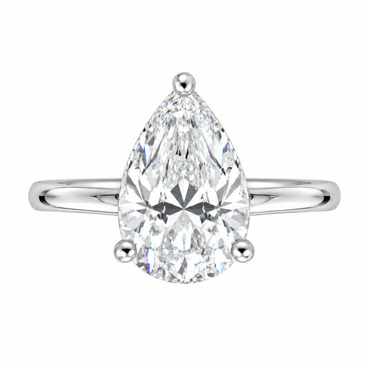 LeJour 2.07ct Pear Lab-Grown Diamond Ring