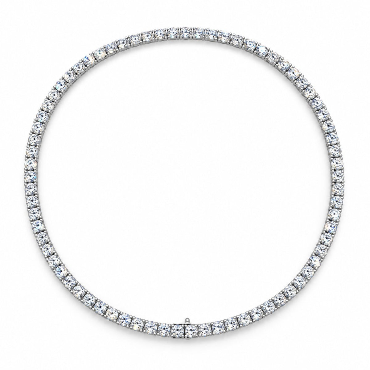 LeJour 19.37ct 4-Prong Lab-Grown Diamond Tennis Necklace