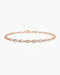 Zoráe Core Line bracelet in 18K rose gold with marquise lab-grown diamonds