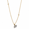 Abalii cloud necklace on white background