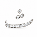 Rulla Arabic Letter Full Diamond Stud, letter ث, white gold