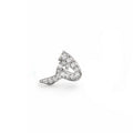 Rulla Arabic Letter Full Diamond Stud, letter ه, white gold