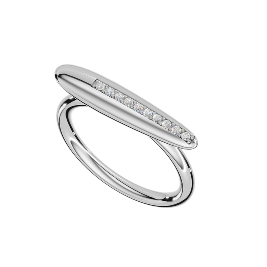 Sankhara Here I Begin Again ring in 18K White Gold with diamonds