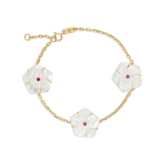 Mayra Trio Star Bracelet - Yellow Gold product photo